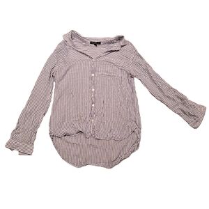 Striped Top w/ Rolled Up Sleeves